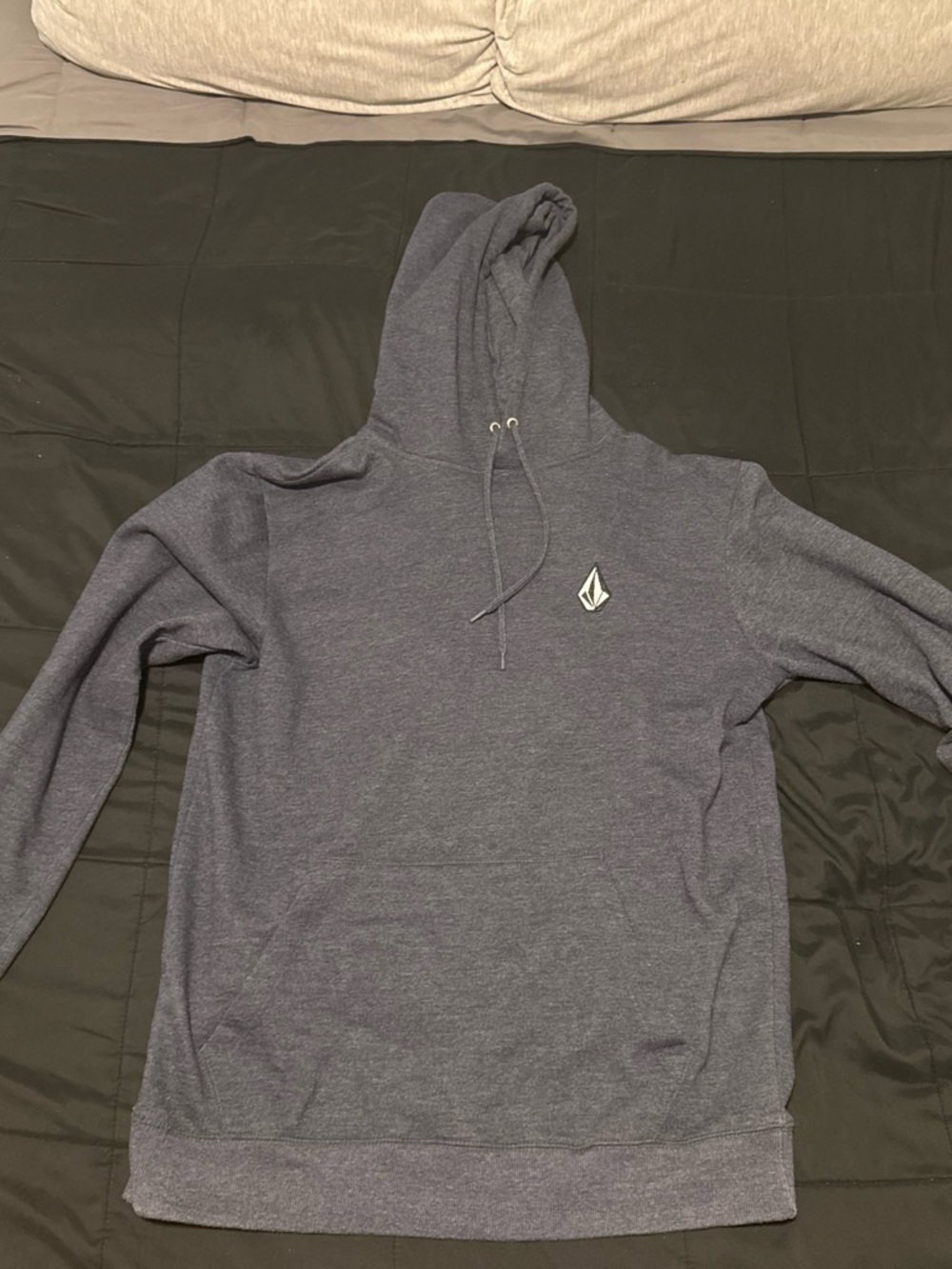 Volcom Men's Heather Dark Blue Pullover Hoodie